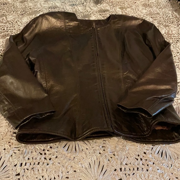 Vakko soft metallic leather jacket - Picture 2 of 11